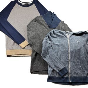 Express Men Sweater Hoodie Sweatshirt LOT Preppy Casual Academia Large I226